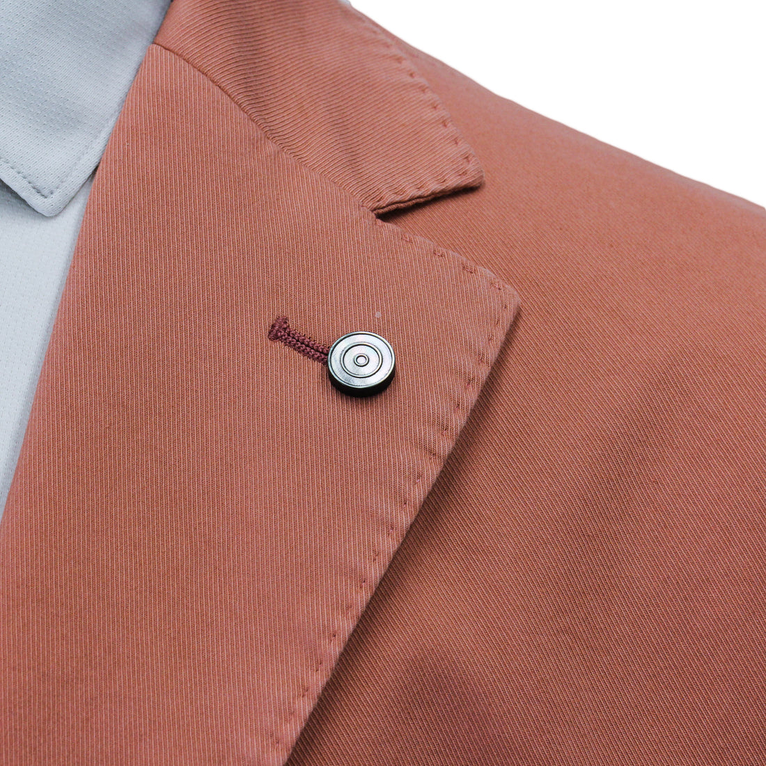 Coral Orange Eames Modern Fit Unconstructed Cotton Stretch Jacket - Jack Victor - Boutique Jacques International