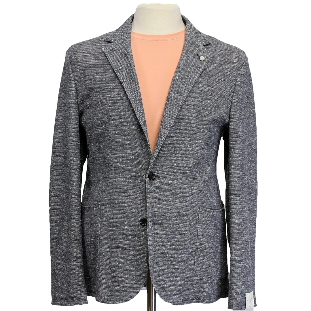 Gray Cotton Unconstructed Brent Contemporary Fit Cardigan Jacket - Jack Victor - Boutique Jacques International