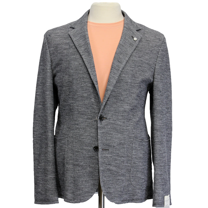 Gray Cotton Unconstructed Brent Contemporary Fit Cardigan Jacket - Jack Victor - Boutique Jacques International