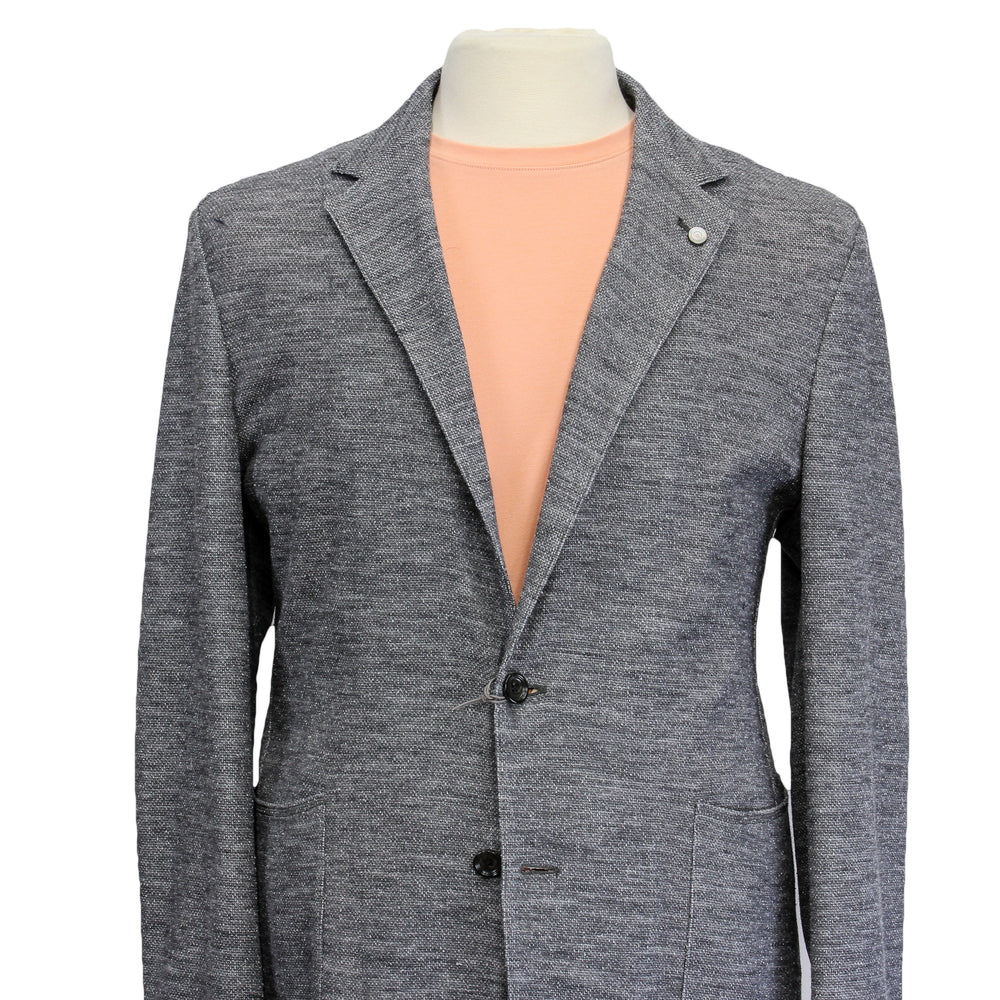 Gray Cotton Unconstructed Brent Contemporary Fit Cardigan Jacket - Jack Victor - Boutique Jacques International