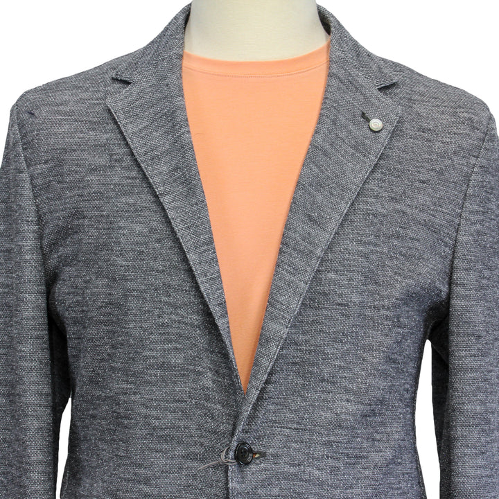 Gray Cotton Unconstructed Brent Contemporary Fit Cardigan Jacket - Jack Victor - Boutique Jacques International