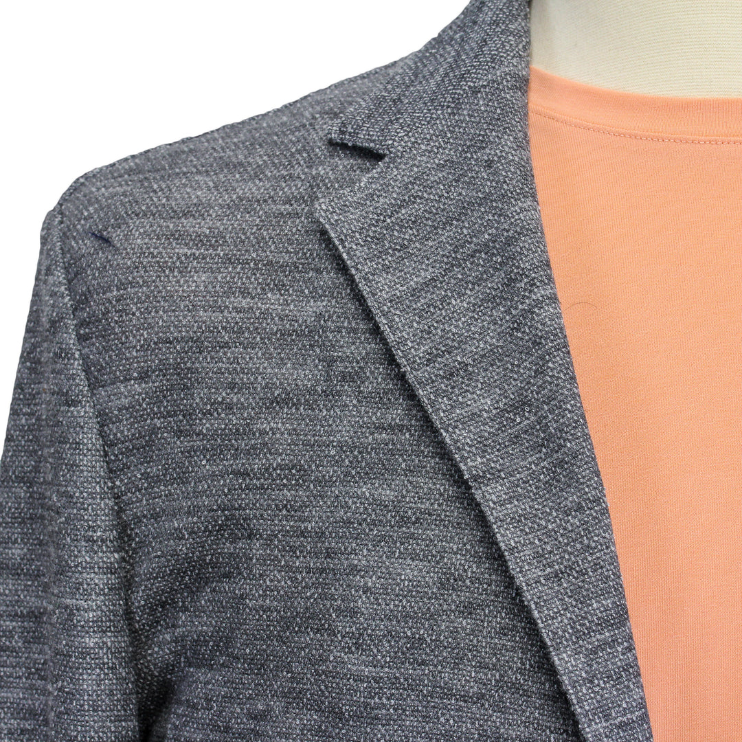 Gray Cotton Unconstructed Brent Contemporary Fit Cardigan Jacket - Jack Victor - Boutique Jacques International