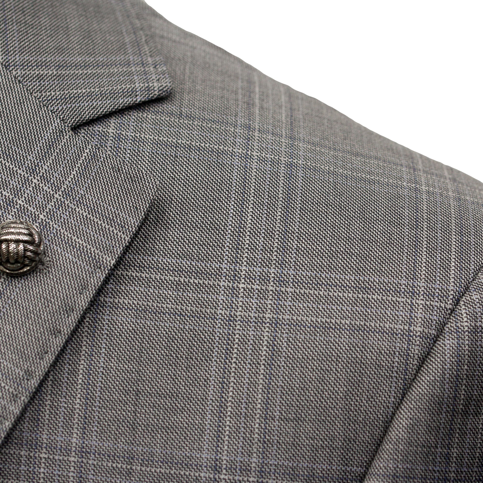 Mid-Gray Check Esprit Modern Fit Super 110s Wool Suit - Jack Victor
