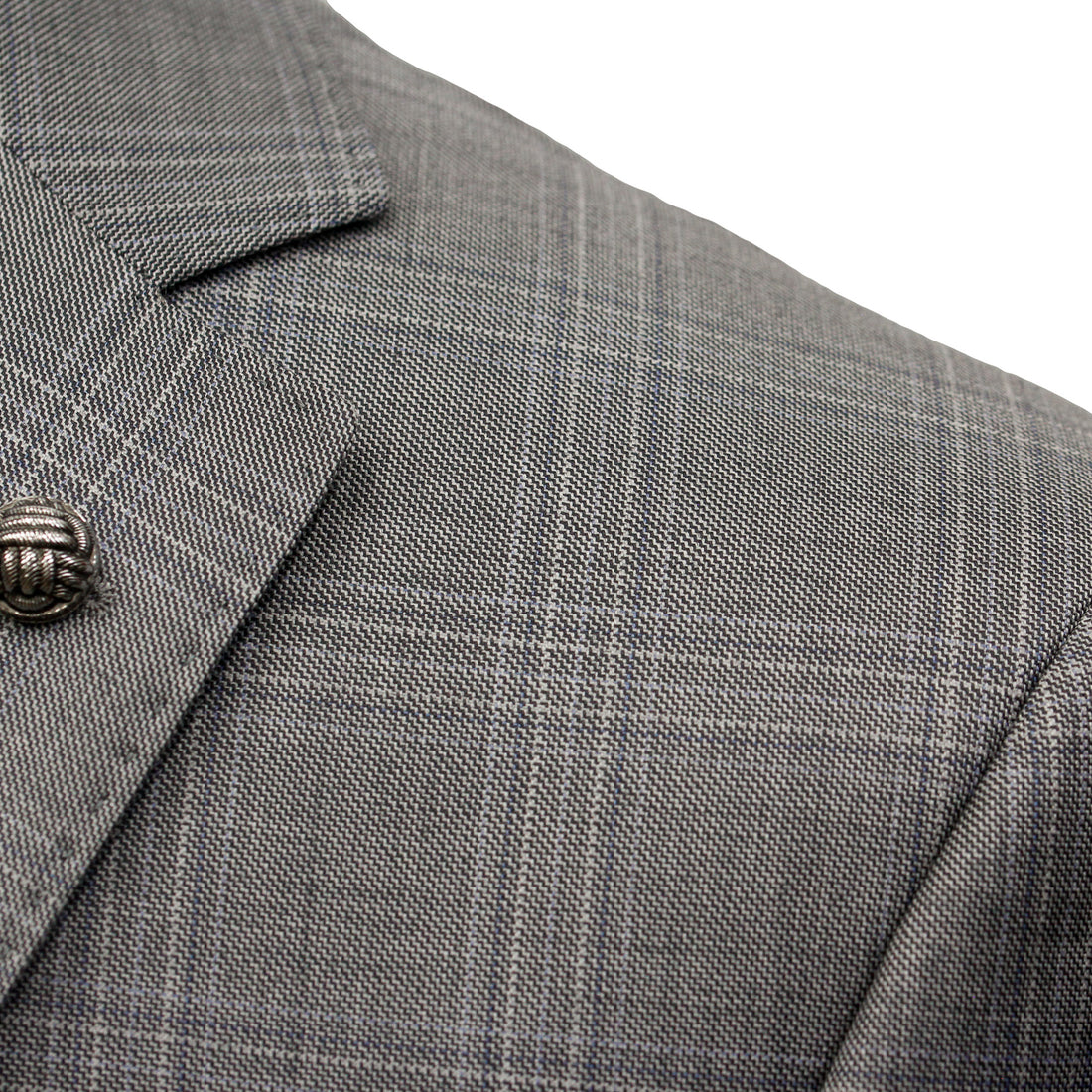 Mid-Gray Check Esprit Modern Fit Super 110s Wool Suit - Jack Victor