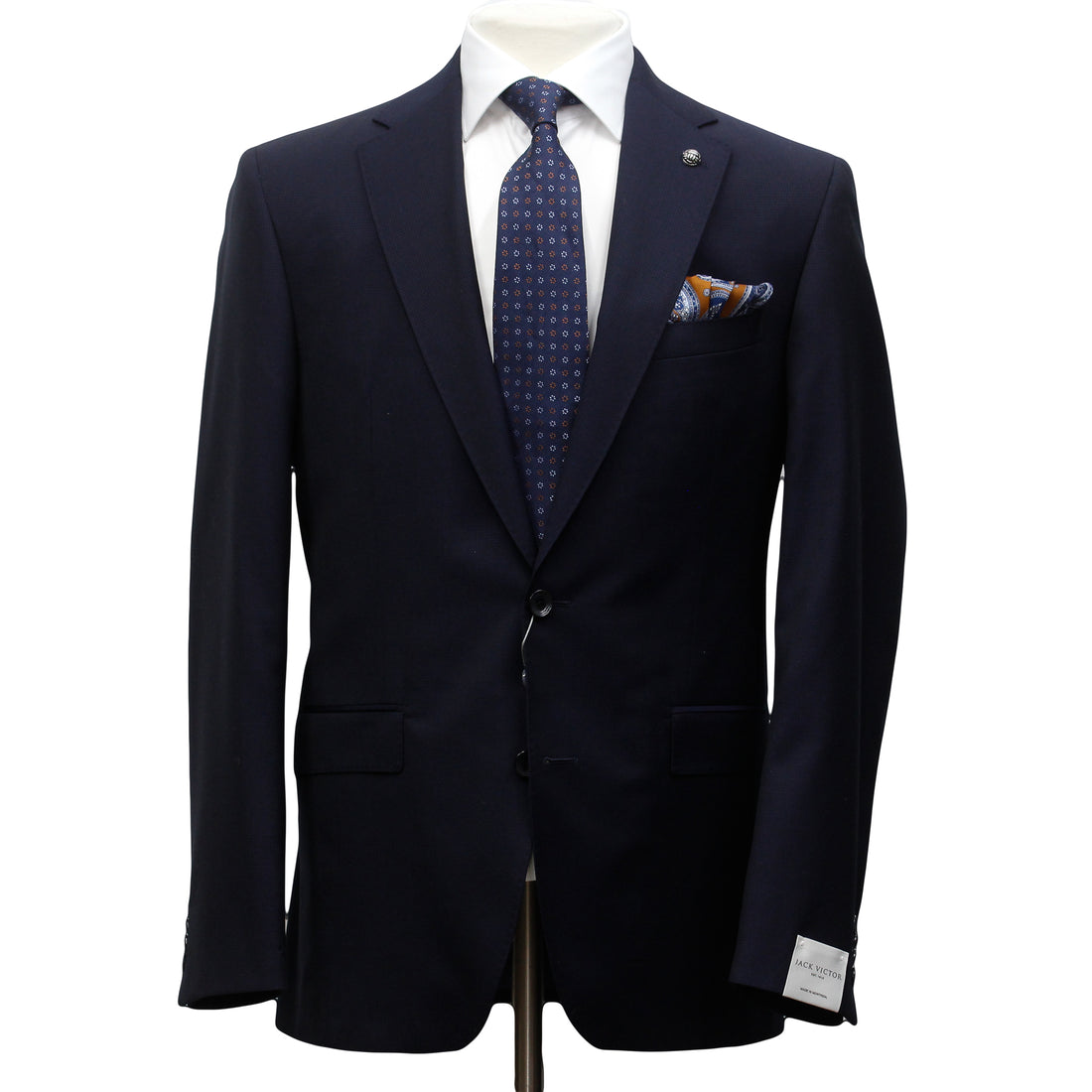 Solid Navy Esprit Modern Fit Super 110s Wool Suit - Jack Victor