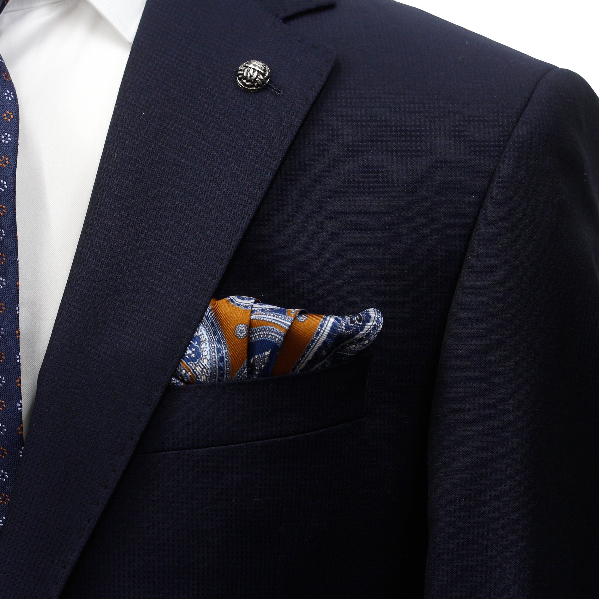 Solid Navy Esprit Modern Fit Super 110s Wool Suit - Jack Victor