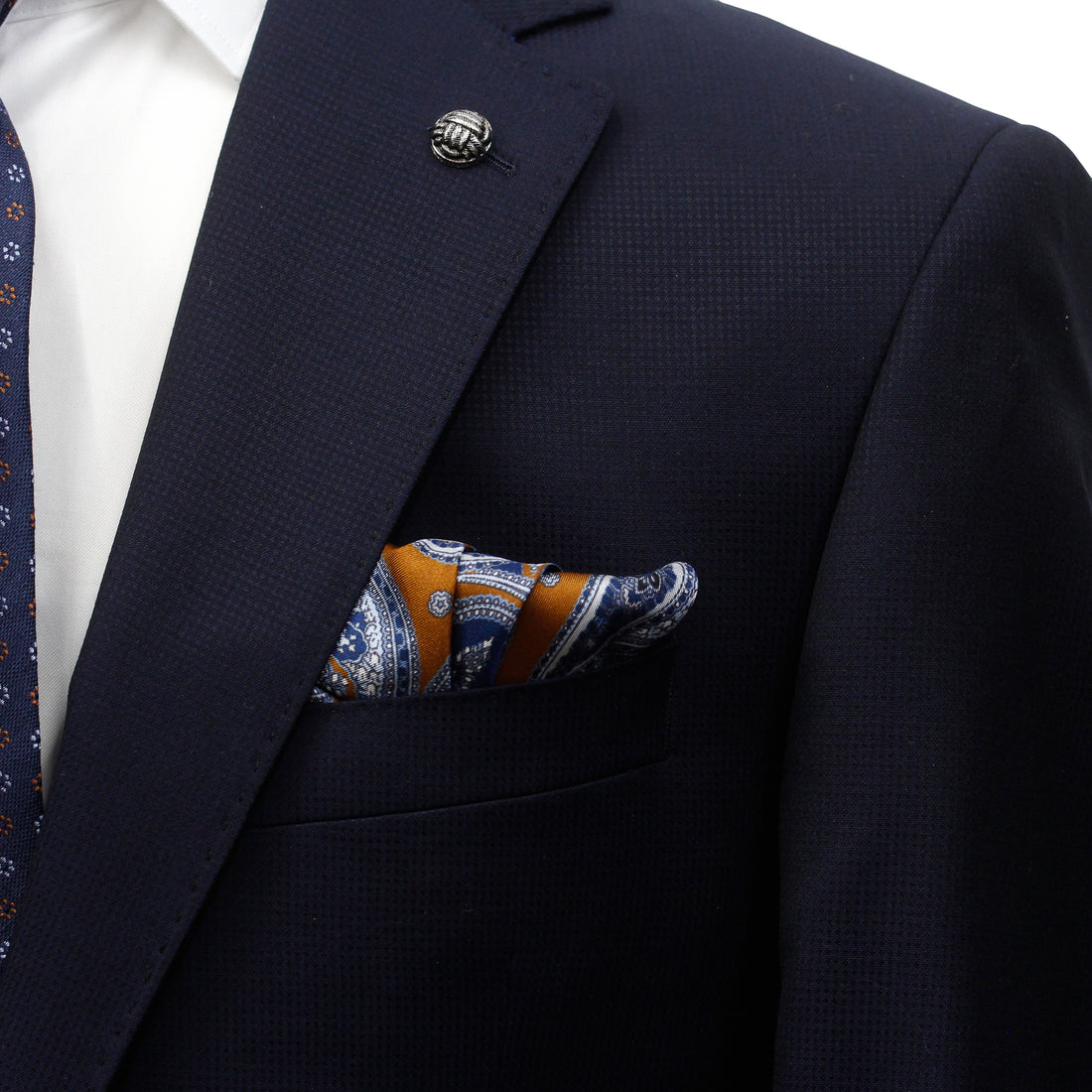 Solid Navy Esprit Modern Fit Super 110s Wool Suit - Jack Victor