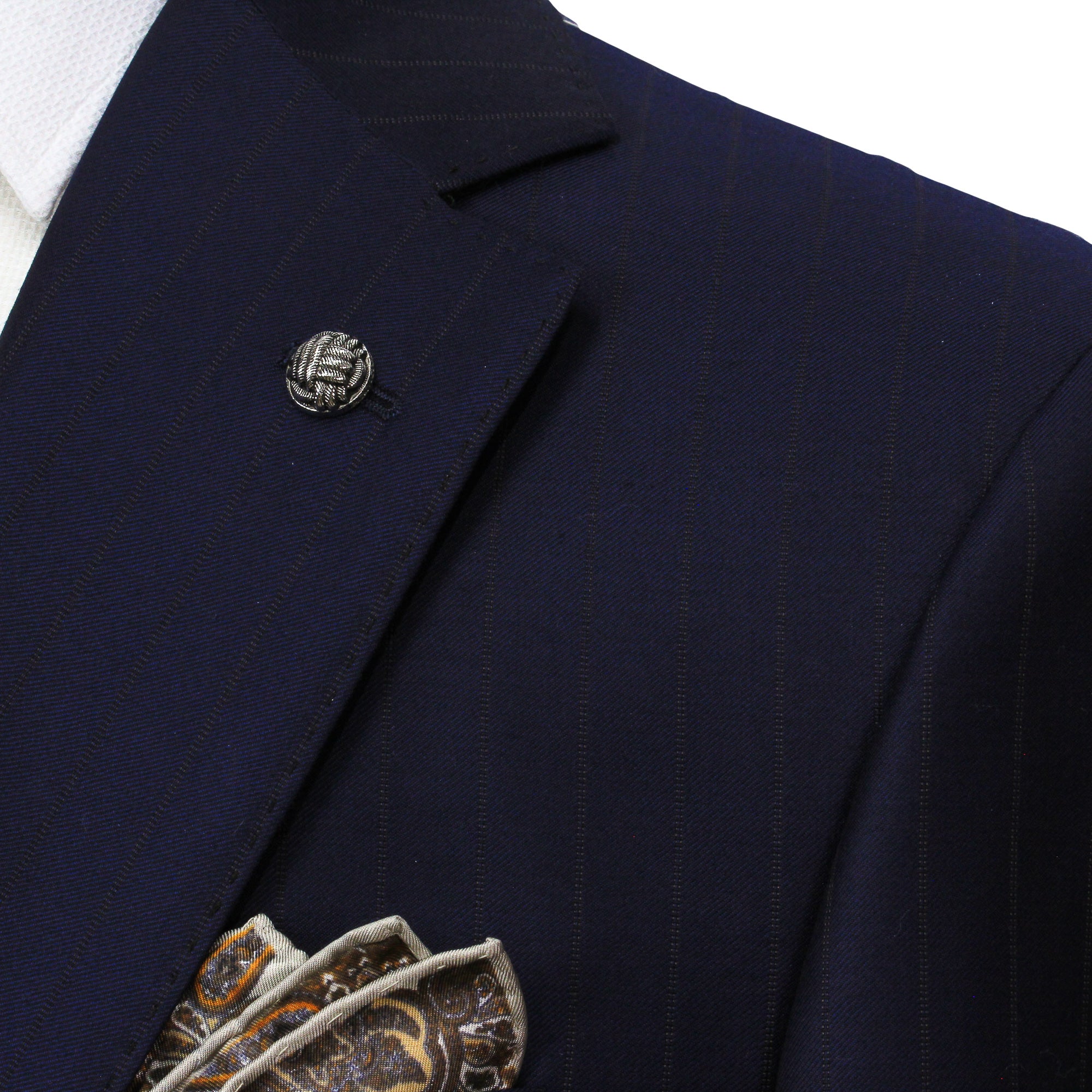 Blue Striped Loro Piana Super 170's Wool-Cashmere Modern Fit Suit - Jack Victor 1913