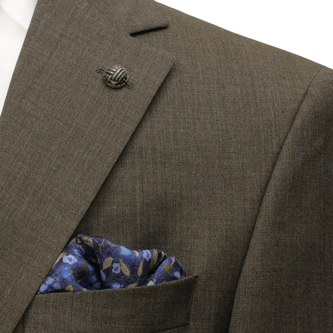 Brown Neat Super 110's Wool Esprit Modern Fit Suit - Jack Victor