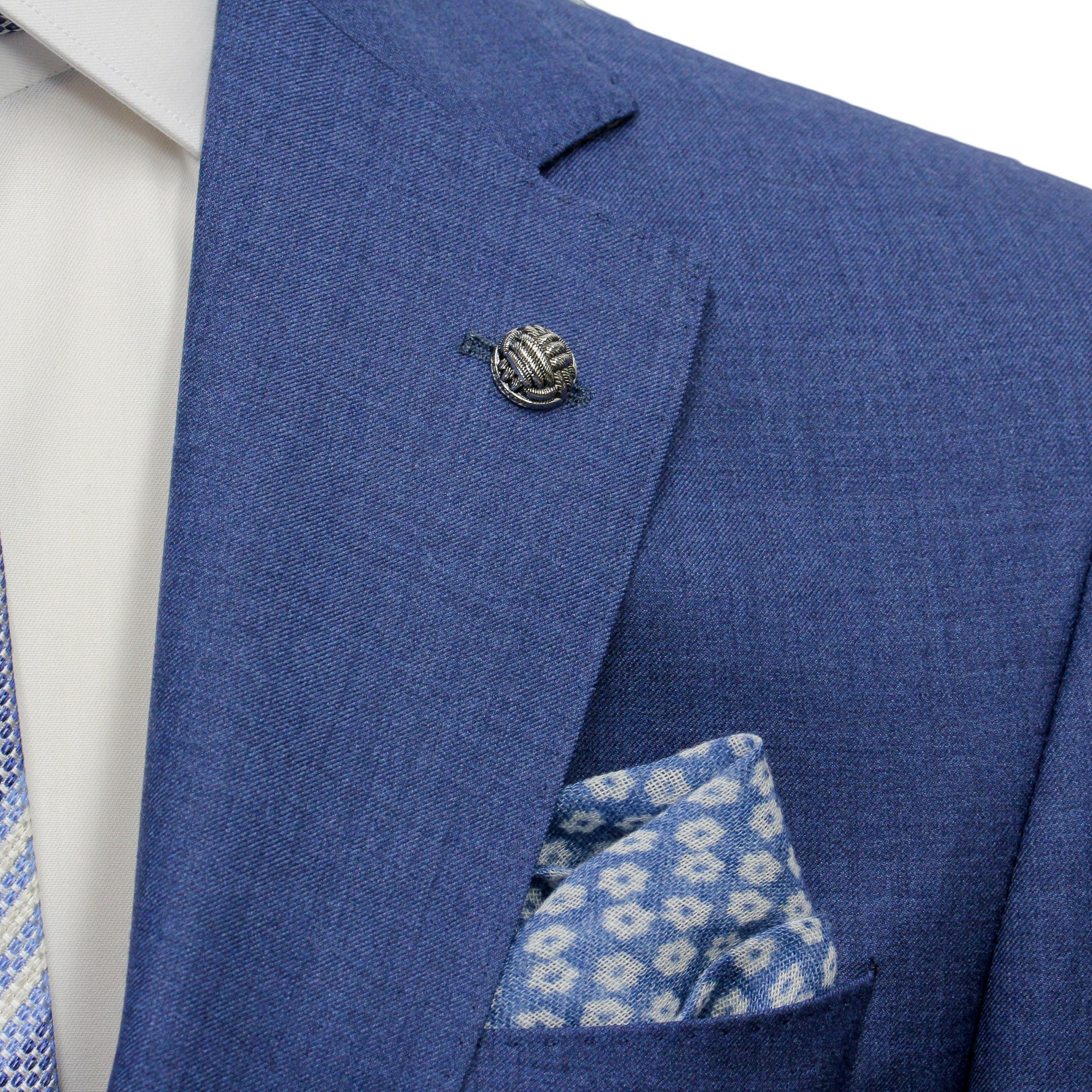 Neat Blue Century Classic Fit Wool Suit - Jack Victor - Boutique Jacques International