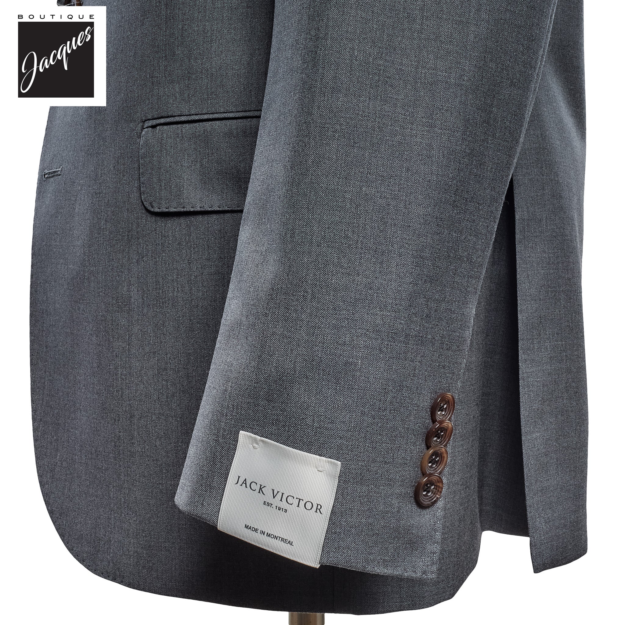 Gray Neat Century Classic Fit Vitale Barberis Wool Suit