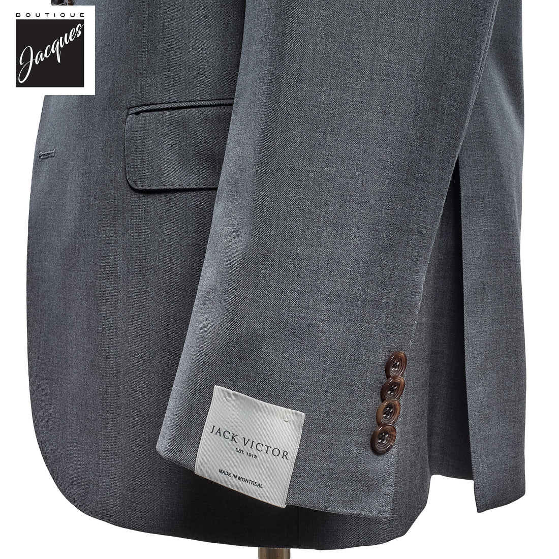 Gray Neat Century Classic Fit Vitale Barberis Wool Suit