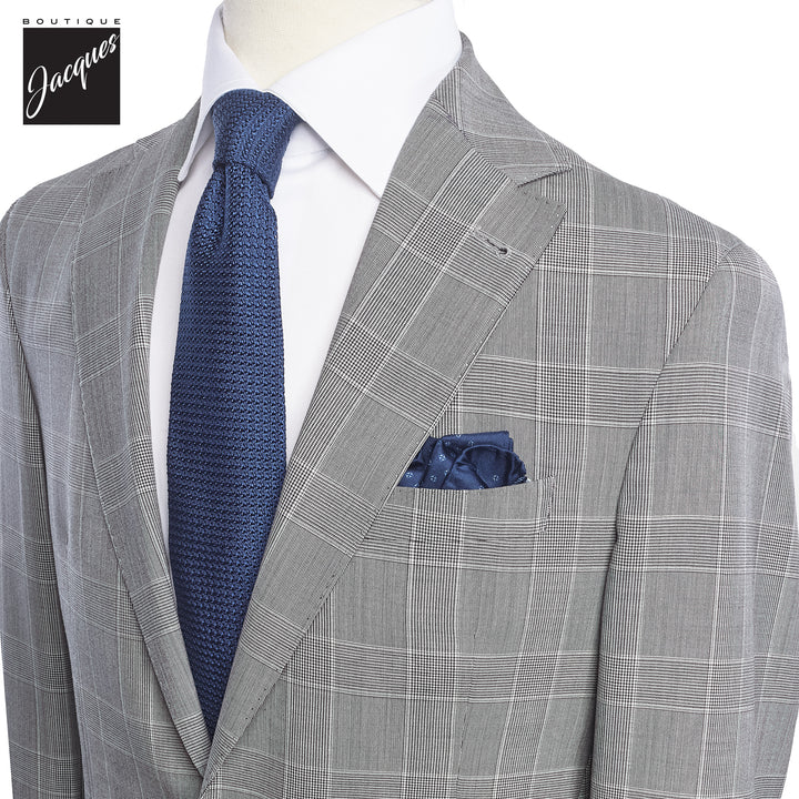 Gray Prince of Wales Dallas Contemporary Fit Suit - Jack Victor