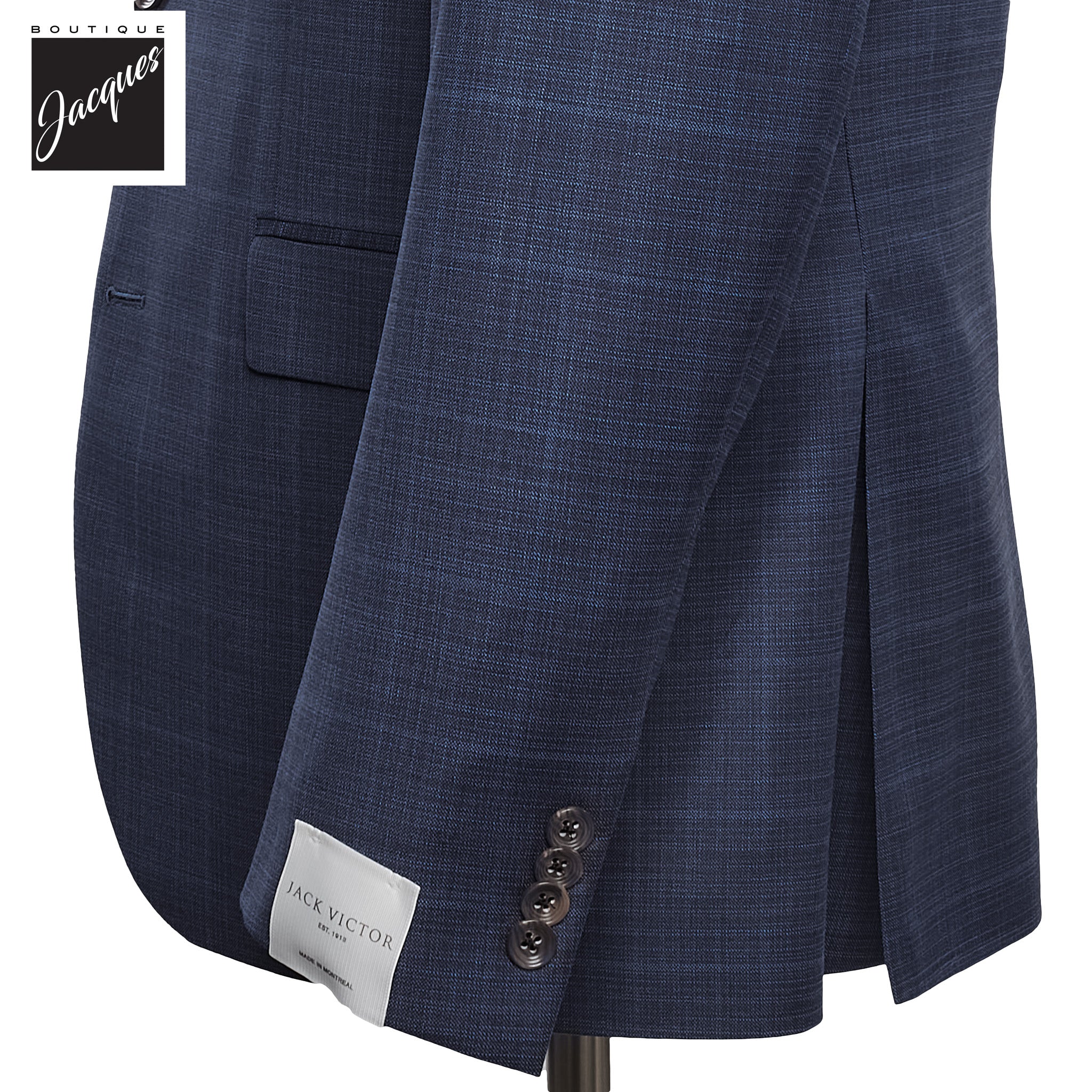 Blue Tonal Check Esprit Modern Fit Super 120s Wool Suit - Jack Victor