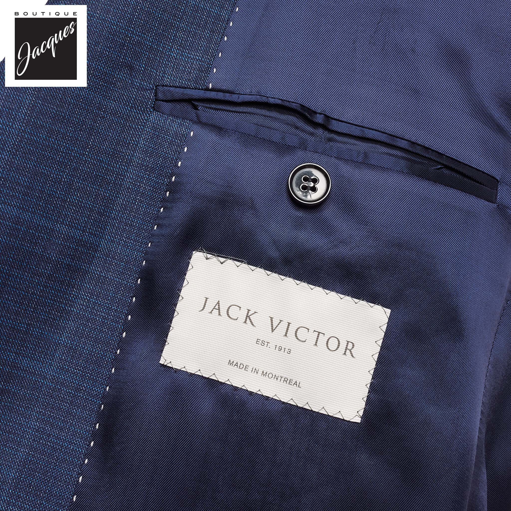 Blue Tonal Check Esprit Modern Fit Super 120s Wool Suit - Jack Victor