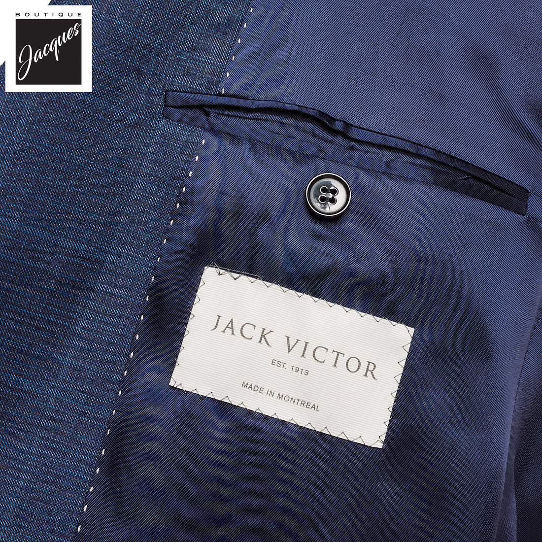 Blue Tonal Check Esprit Modern Fit Super 120s Wool Suit - Jack Victor