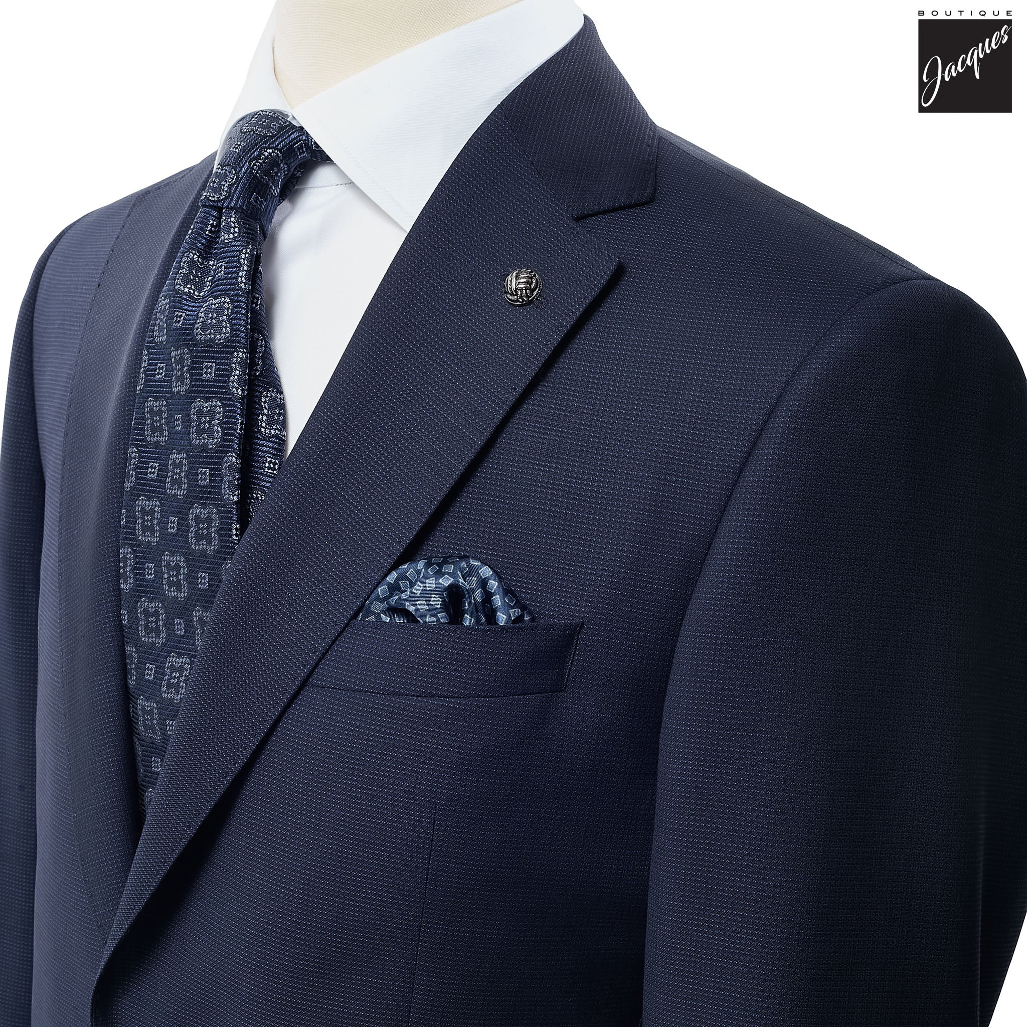 Blue Neat Esprit Modern Fit Esprit Wool Suit - Jack Victor