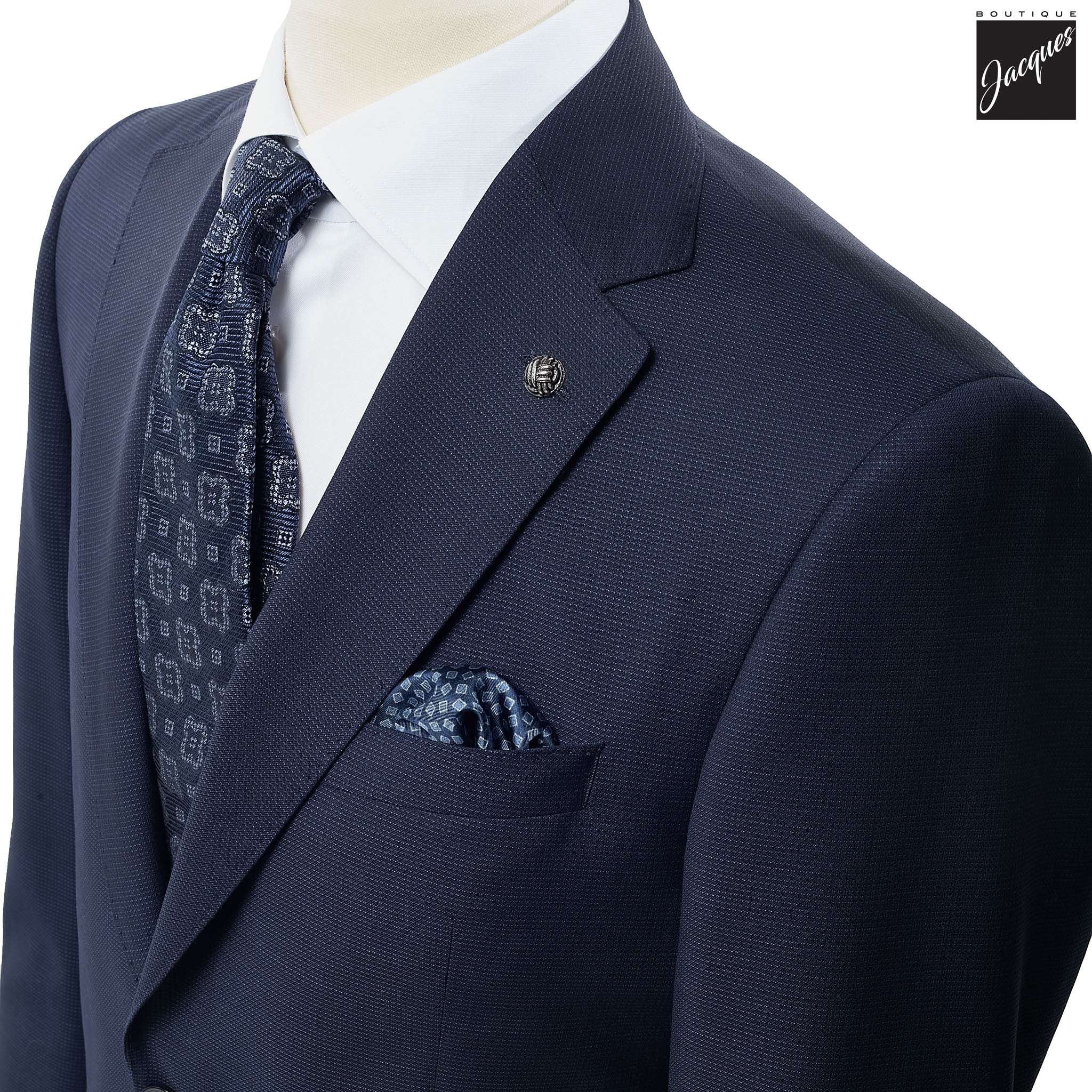 Blue Neat Esprit Modern Fit Esprit Wool Suit - Jack Victor