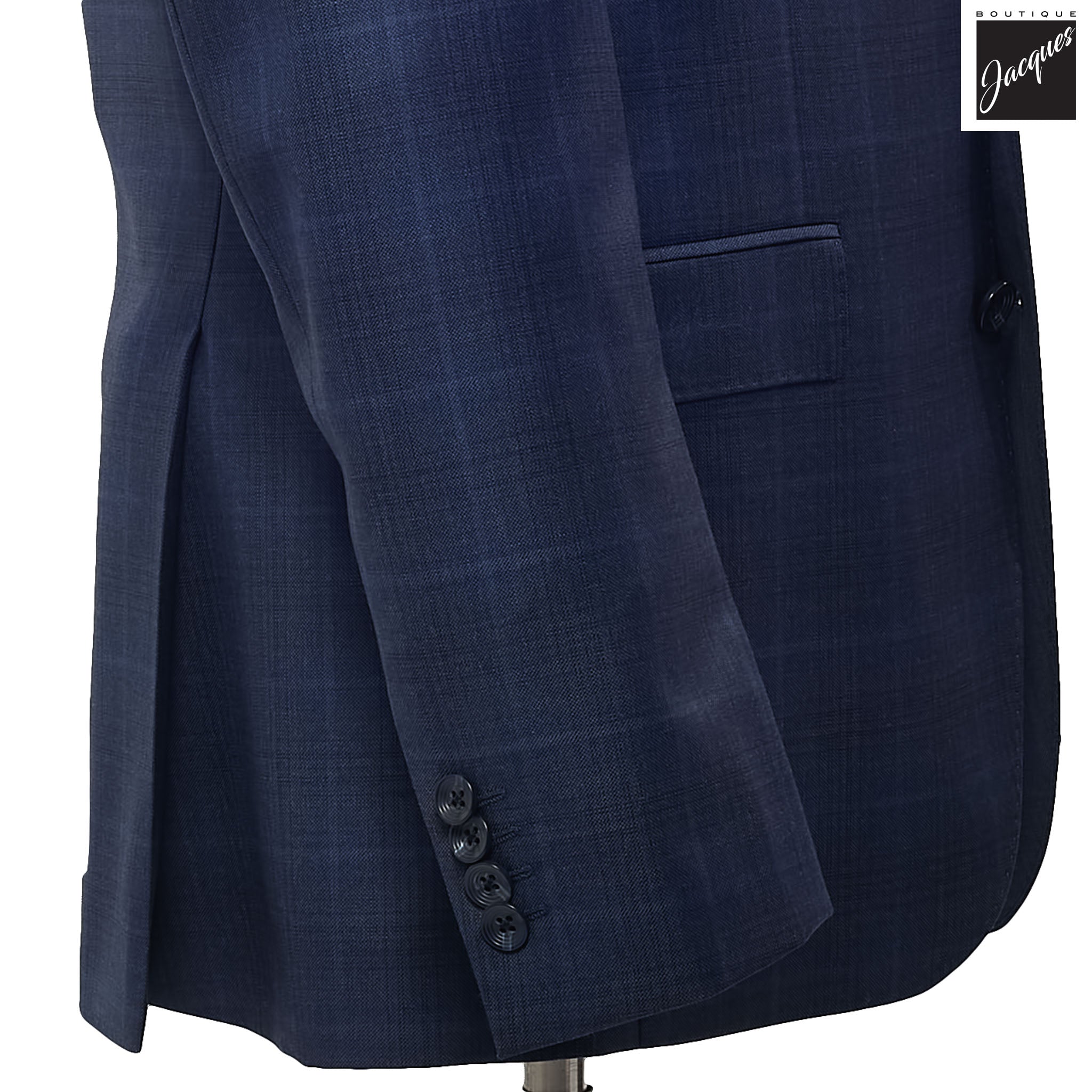 Blue Check Esprit Modern Fit Esprit Wool Suit - Jack Victor