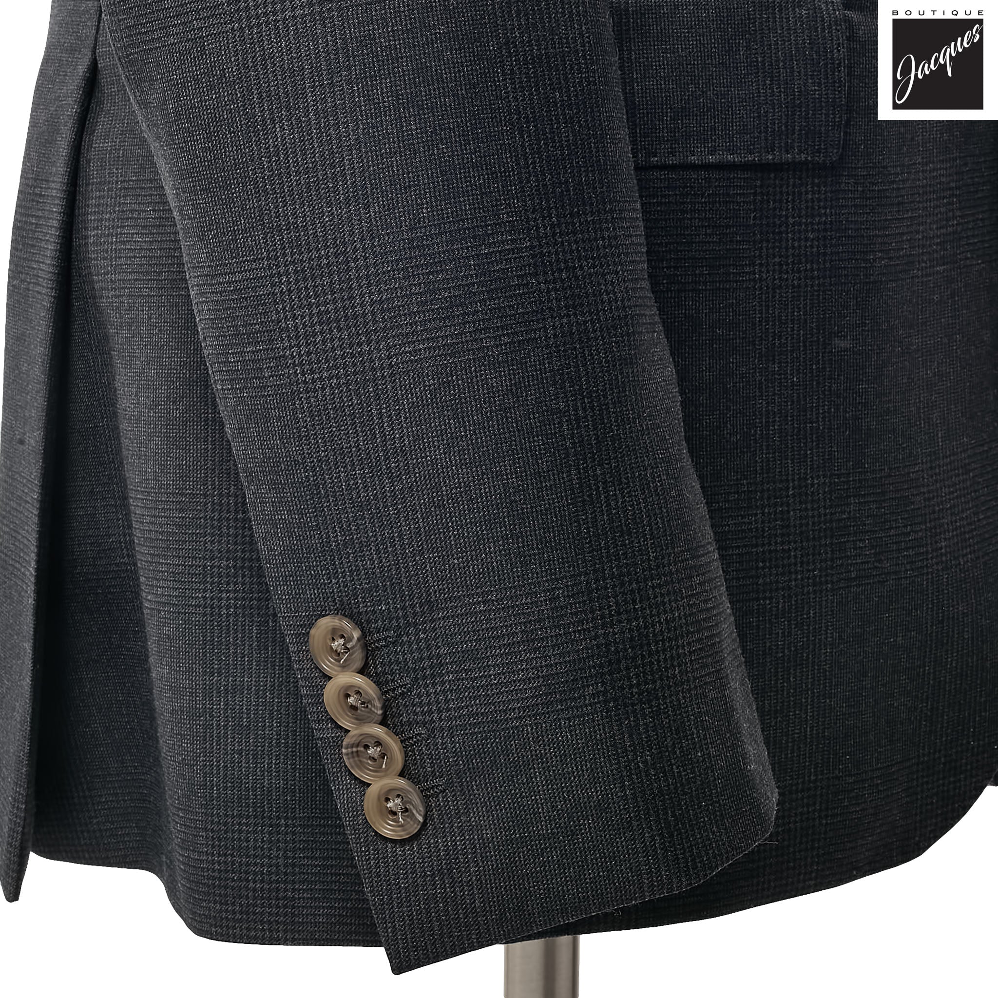 Charcoal Check Esprit Modern Fit Esprit Wool Suit - Jack Victor