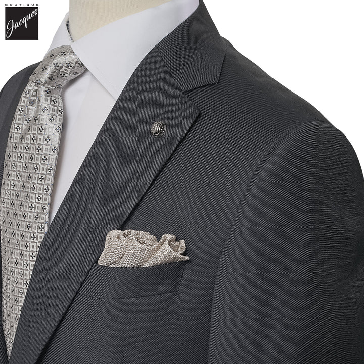 Charcoal Gray Solid Wool Esprit Modern Fit Suit - Jack Victor - Boutique Jacques International