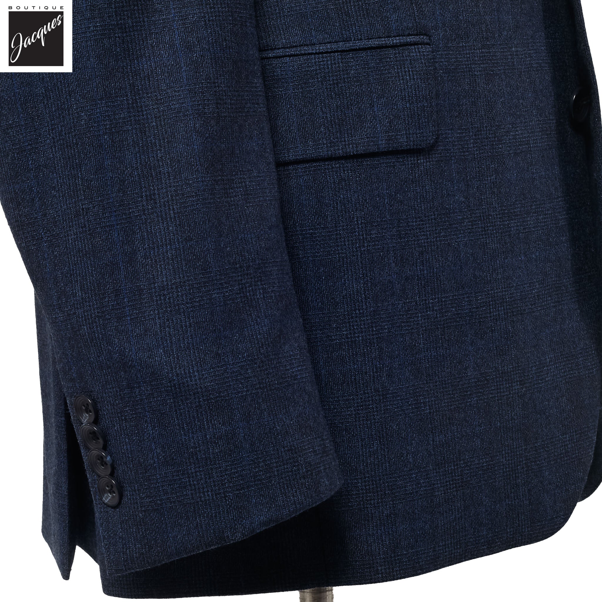 Navy Check Gibson Classic Fit Wool & Cashmere Suit - Jack Victor