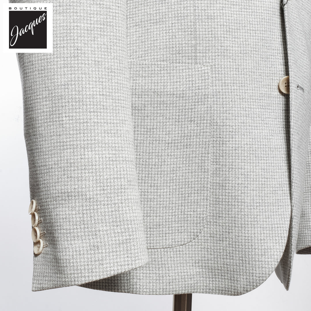 Light Gray Linen Cotton Comfortwear Hampton Contemporary Fit - Jack Victor