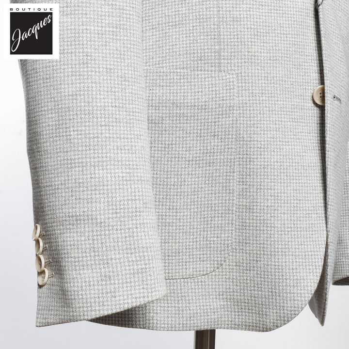 Light Gray Linen Cotton Comfortwear Hampton Contemporary Fit - Jack Victor