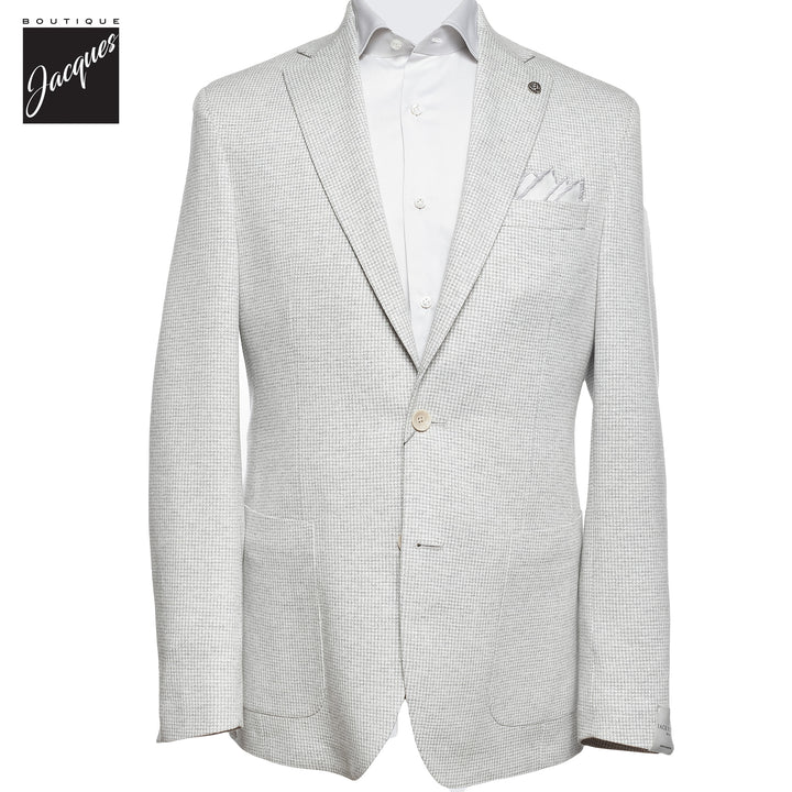 Light Gray Linen Cotton Comfortwear Hampton Contemporary Fit - Jack Victor