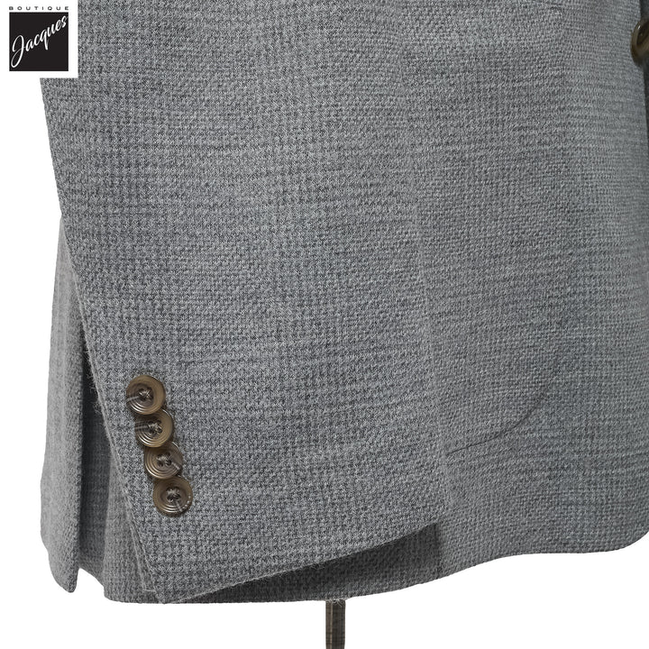Gray Wool Check Stretch Hampton Contemporary Fit Sport Jacket - Jack Victor - Boutique Jacques International