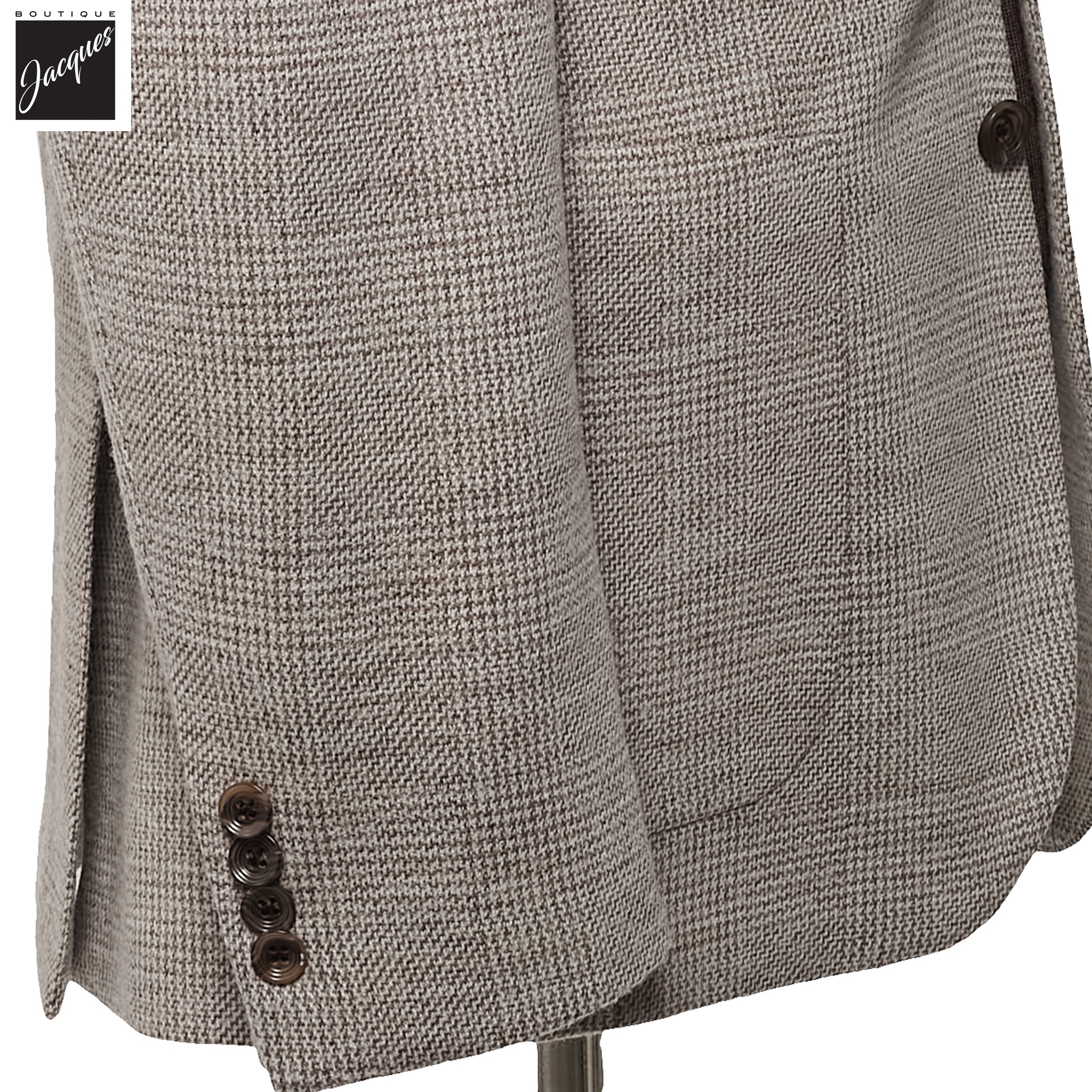 Brown Wool-Knit Hampton Contemporary Fit Sport Jacket - Jack Victor