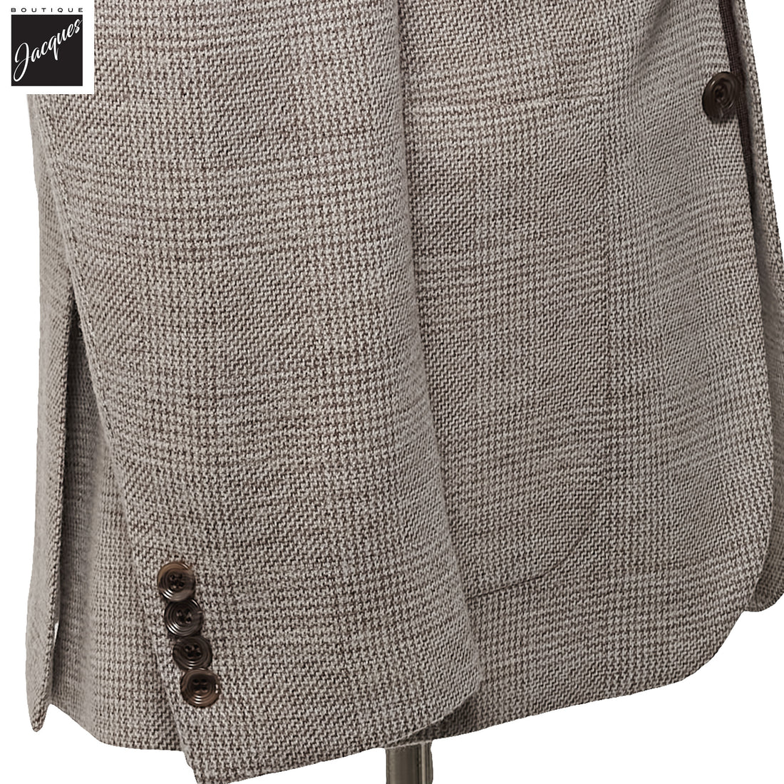 Brown Wool-Knit Hampton Contemporary Fit Sport Jacket - Jack Victor