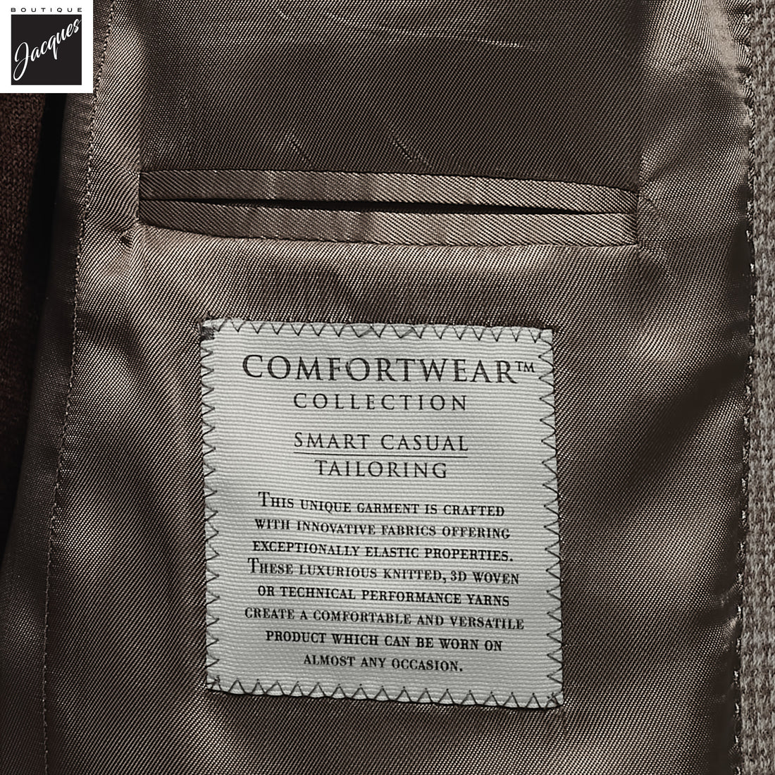 Brown Wool-Knit Hampton Contemporary Fit Sport Jacket - Jack Victor