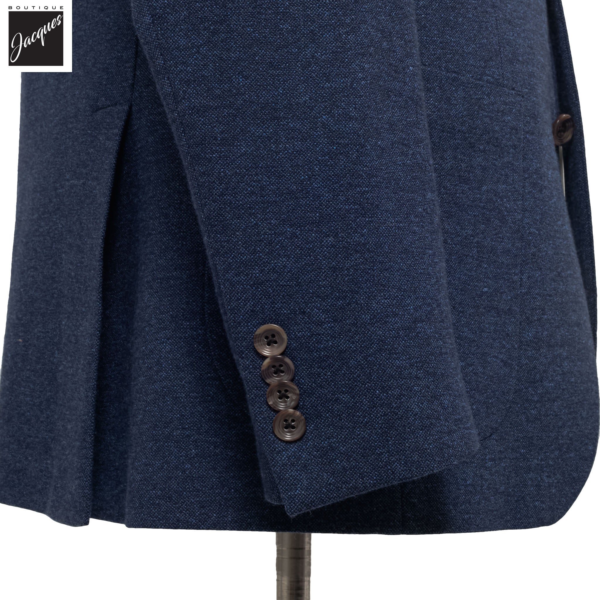 Blue Wool Stretch Hampton Contemporary Fit Jacket - Jack Victor
