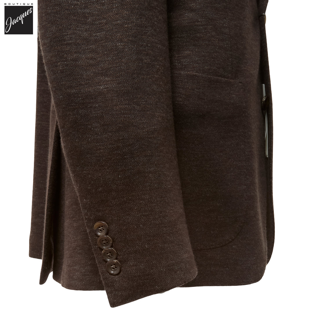 Brown Mélange Loro Piana Silk Air Hartford Contemporary Fit Sport Jacket - Jack Victor - Boutique Jacques International
