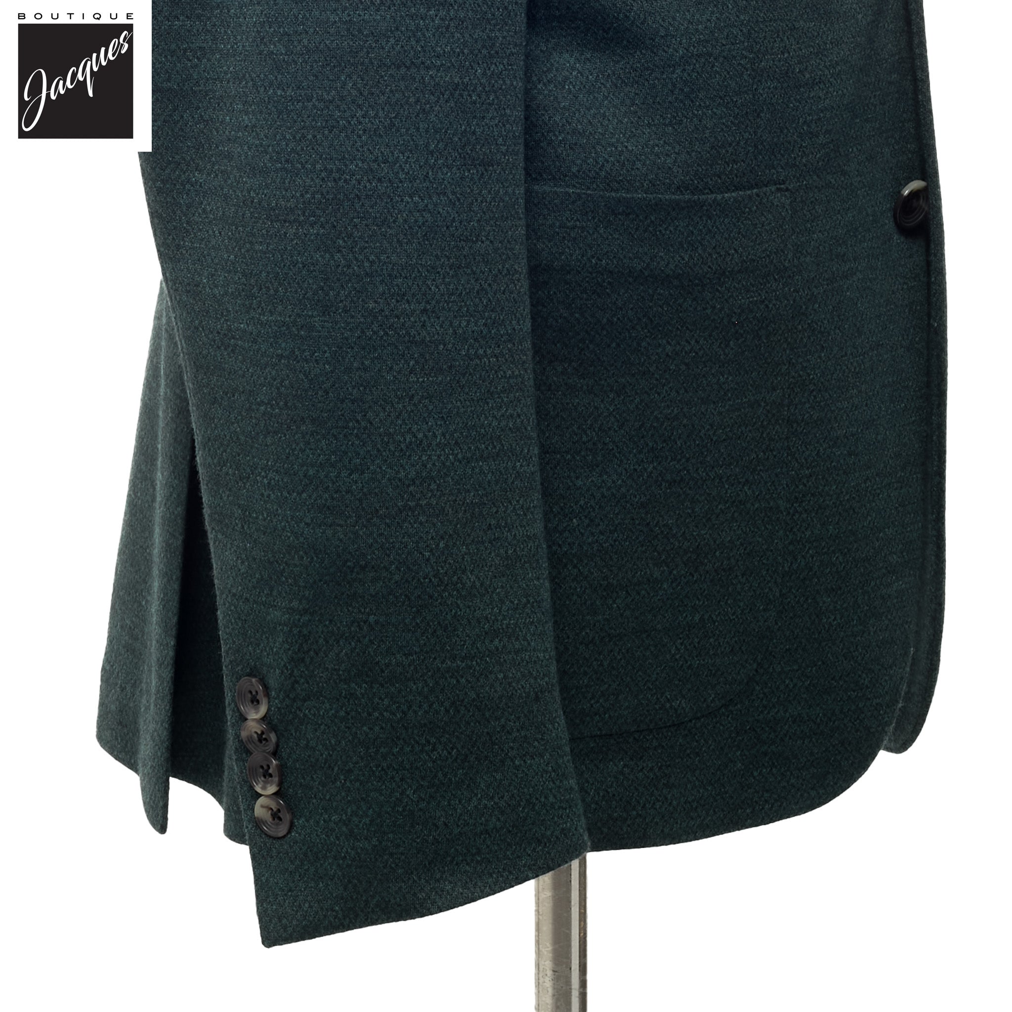 Green Mélange Wool Hartford Contemporary Fit Knitted Sport Jacket - Jack Victor