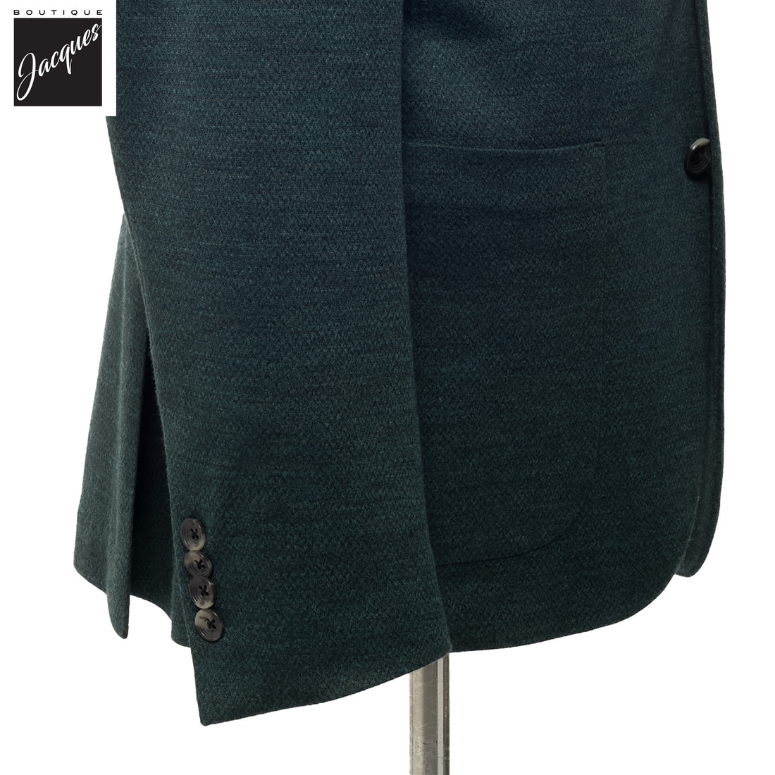 Green Mélange Wool Hartford Contemporary Fit Knitted Sport Jacket - Jack Victor