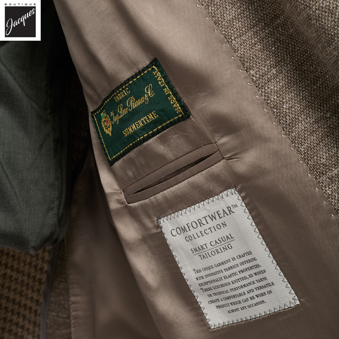 Beige Melange Hartford Contemporary Fit Unconstructed Sport Jacket - Jack Victor