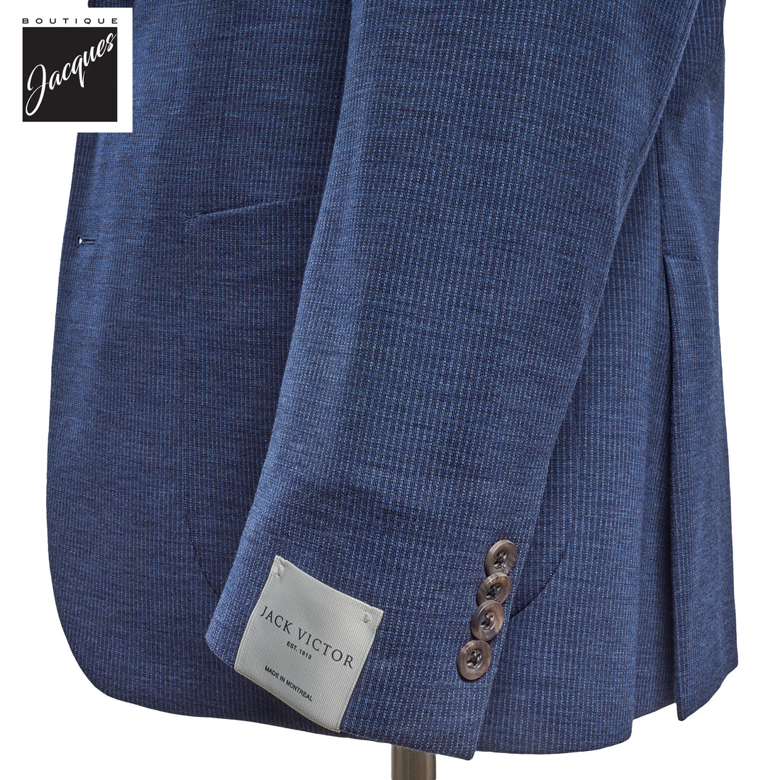 Blue Micro-Stripe Hartford Knit Suit - Jack Victor