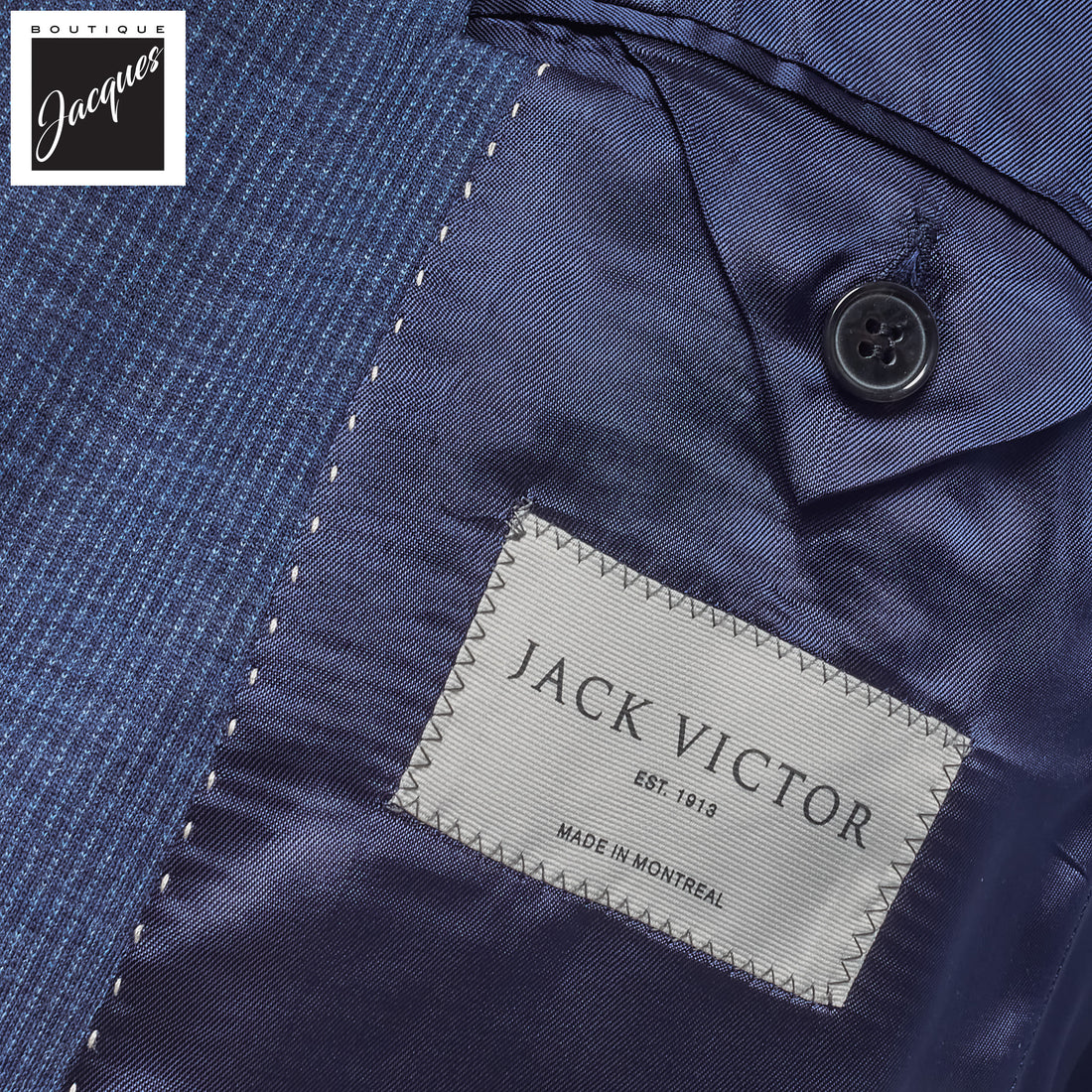 Blue Micro-Stripe Hartford Knit Suit - Jack Victor