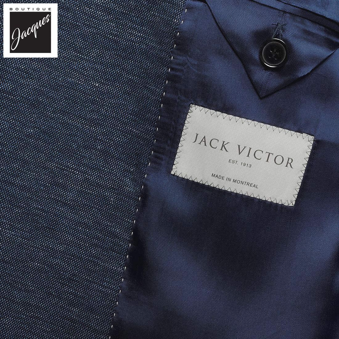Blue Comfortwear Hill Contemporary Fit Cotton-Linen Sport Jacket - Jack Victor