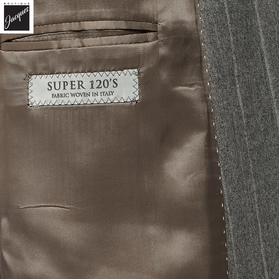 Gray Chalk Stripe Ian Contemporary Fit Unconstructed Suit - Jack Victor