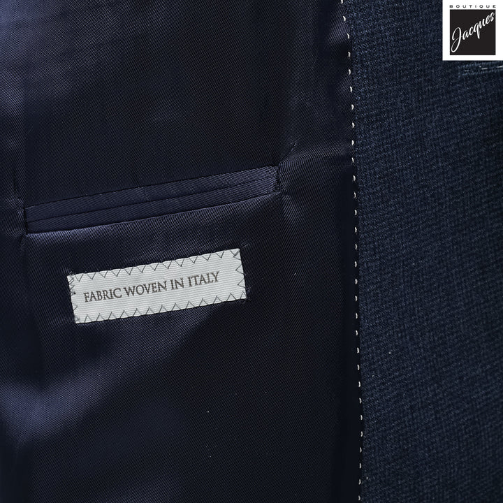 Blue Wool Cashmere Unconstructed Irving Contemporary Fit Wool Suit - Jack Victor