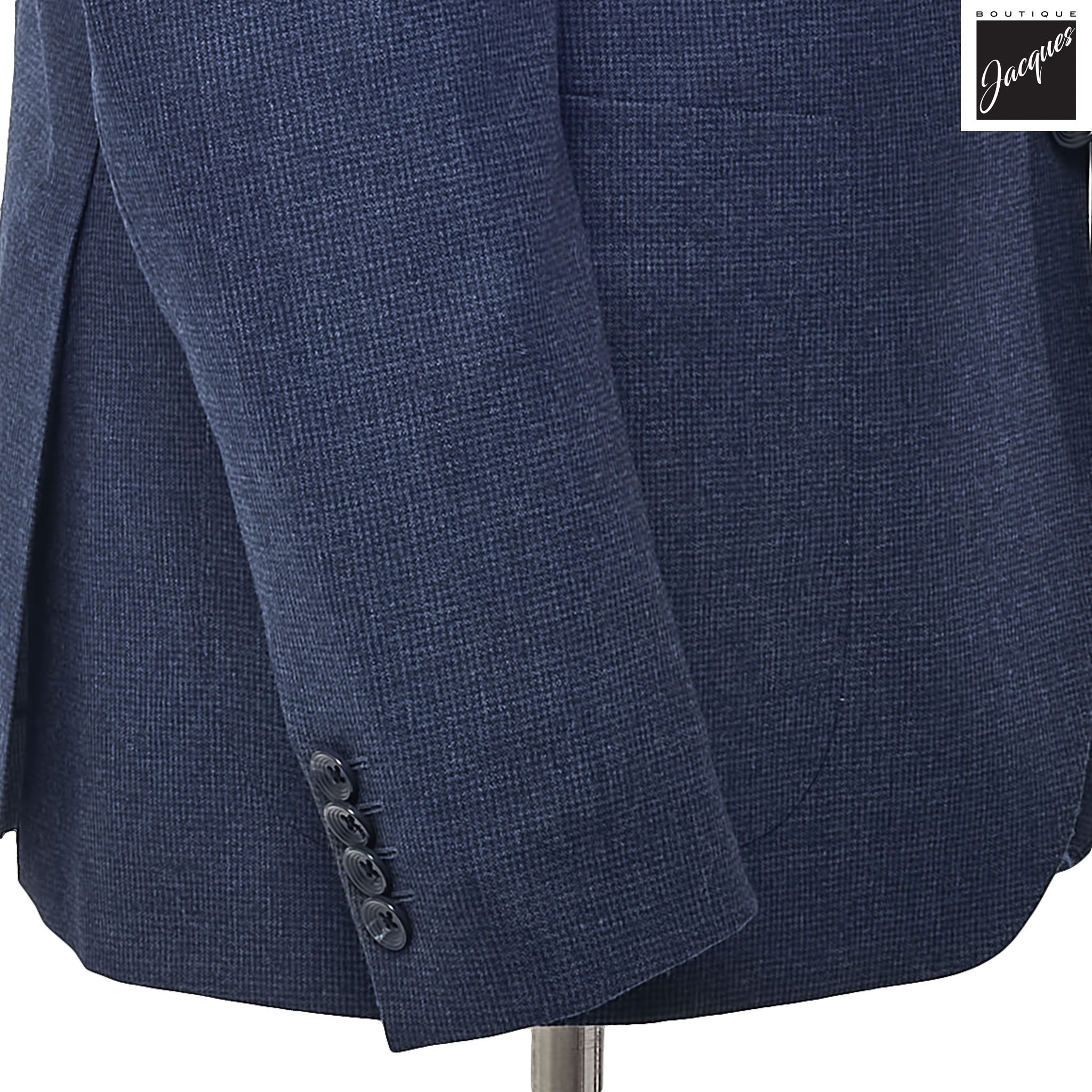 Blue Wool Cashmere Unconstructed Irving Contemporary Fit Wool Suit - Jack Victor