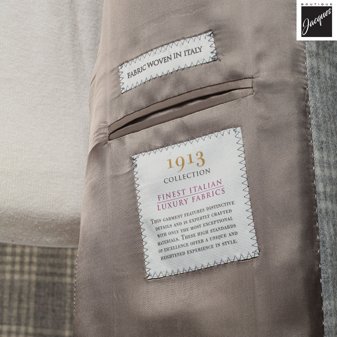 Light Gray Check McAllen Contemporary Fit Alpaca/Wool Sport Jacket - Jack Victor