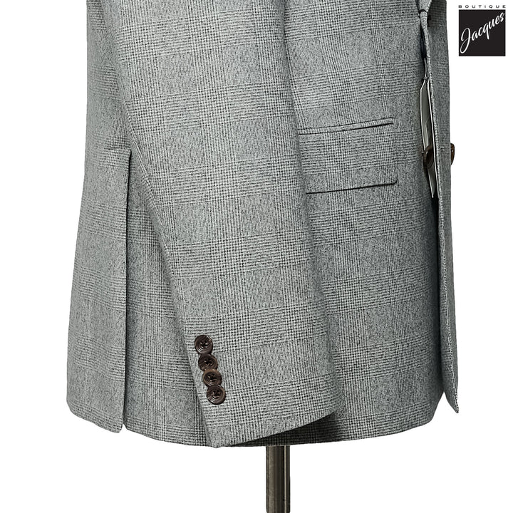 Gray Prince of Wales Merlin Super 180s Contemporary Fit Suit - Jack Victor 1913