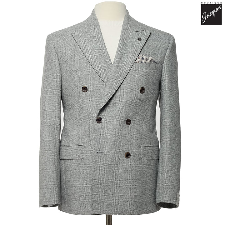Gray Prince of Wales Merlin Super 180s Contemporary Fit Suit - Jack Victor 1913