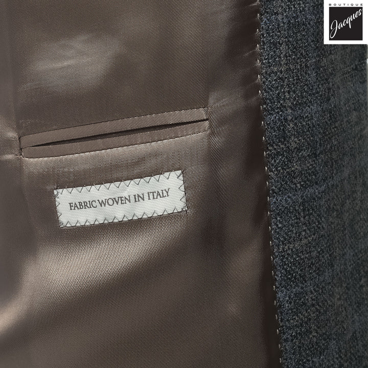 Gray Unconstructed Montana Wool Contemporary Fit Sport Jacket - Jack Victor