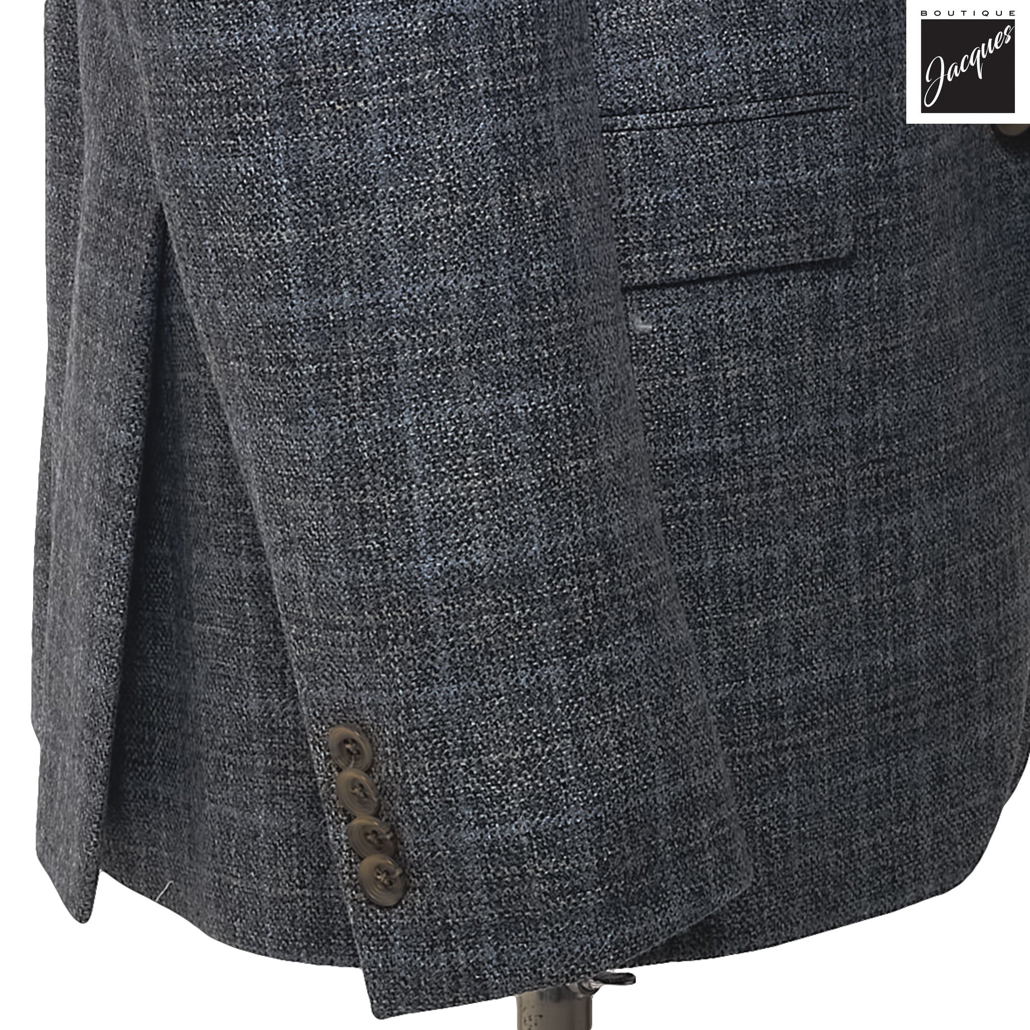 Gray Unconstructed Montana Wool Contemporary Fit Sport Jacket - Jack Victor
