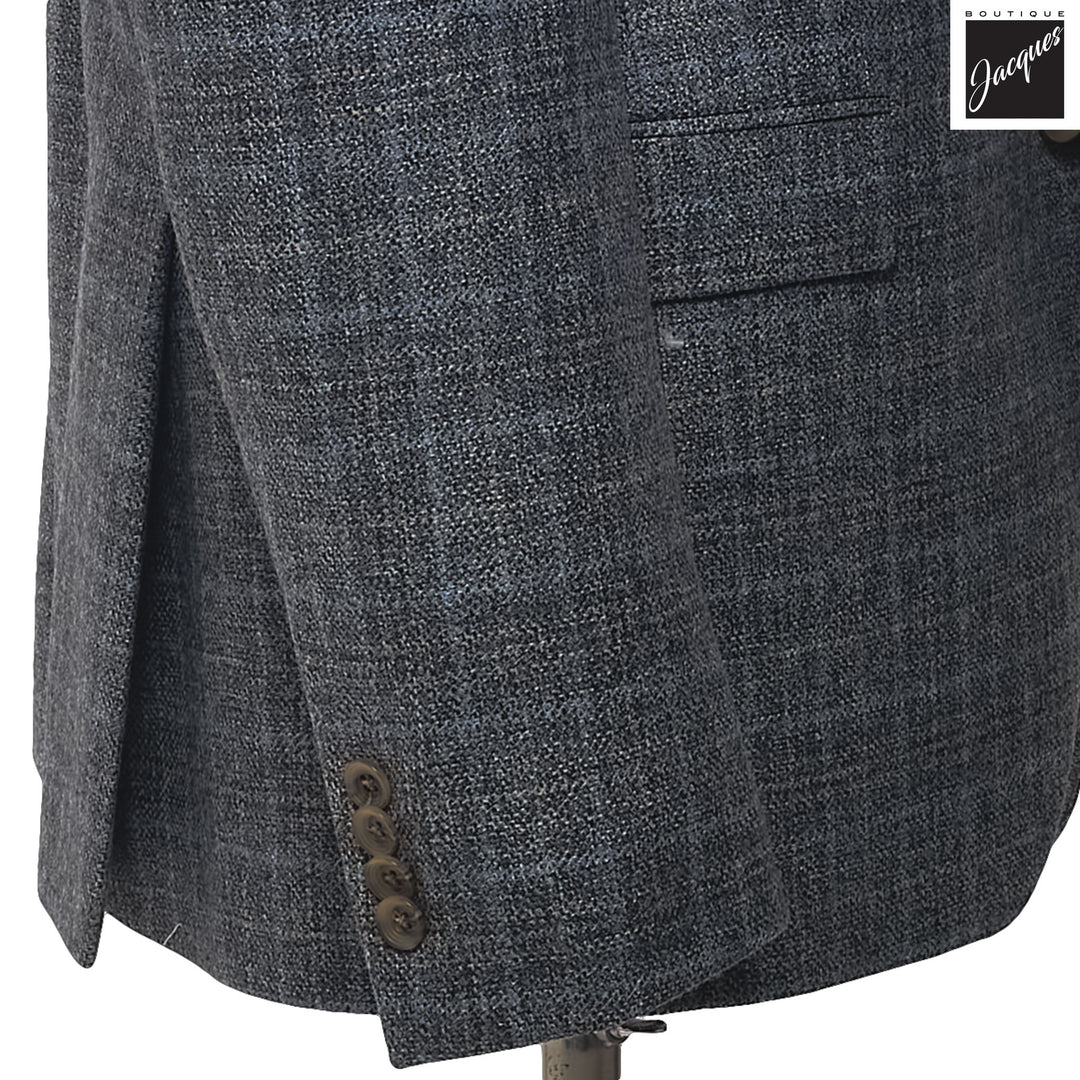Gray Unconstructed Montana Wool Contemporary Fit Sport Jacket - Jack Victor